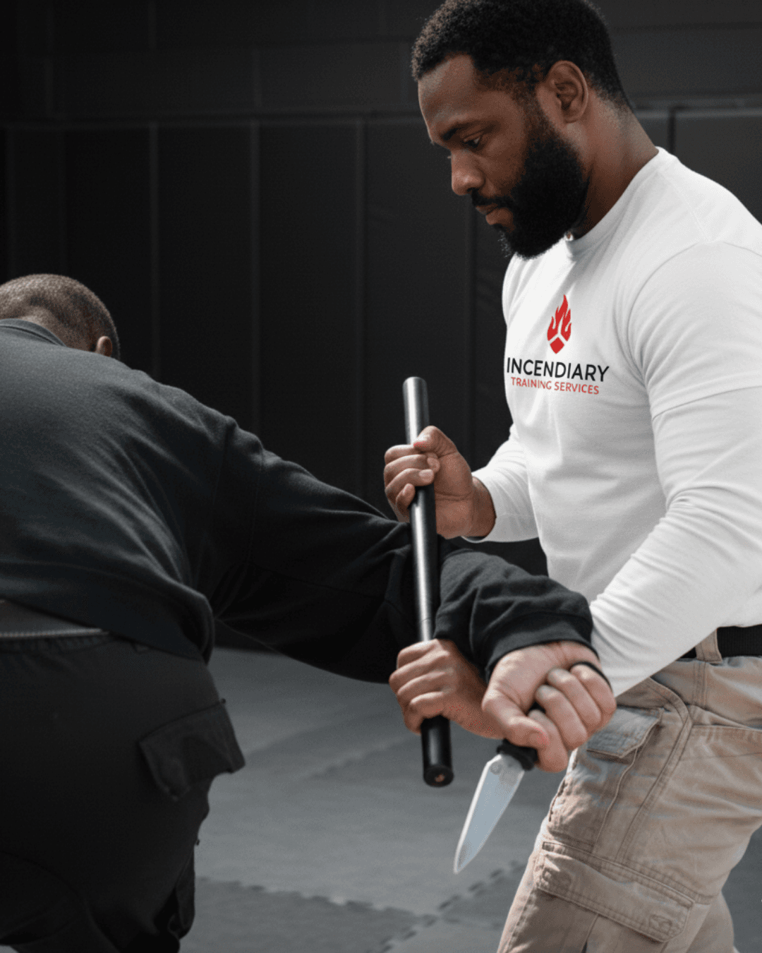 Certified instructor leading a defensive tactics class